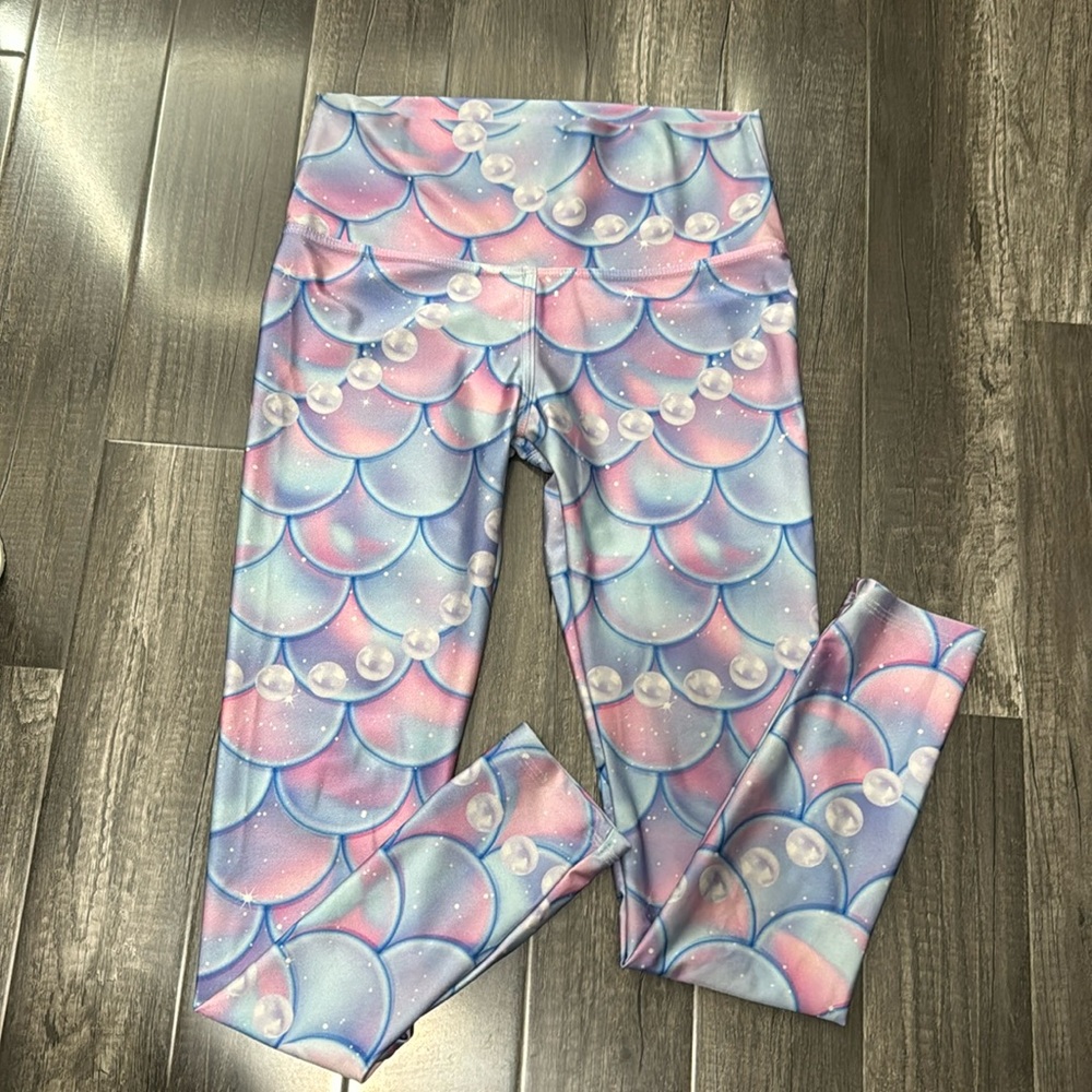 Mermaid print leggings